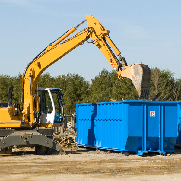 are there any restrictions on where a residential dumpster can be placed in Glen Oaks